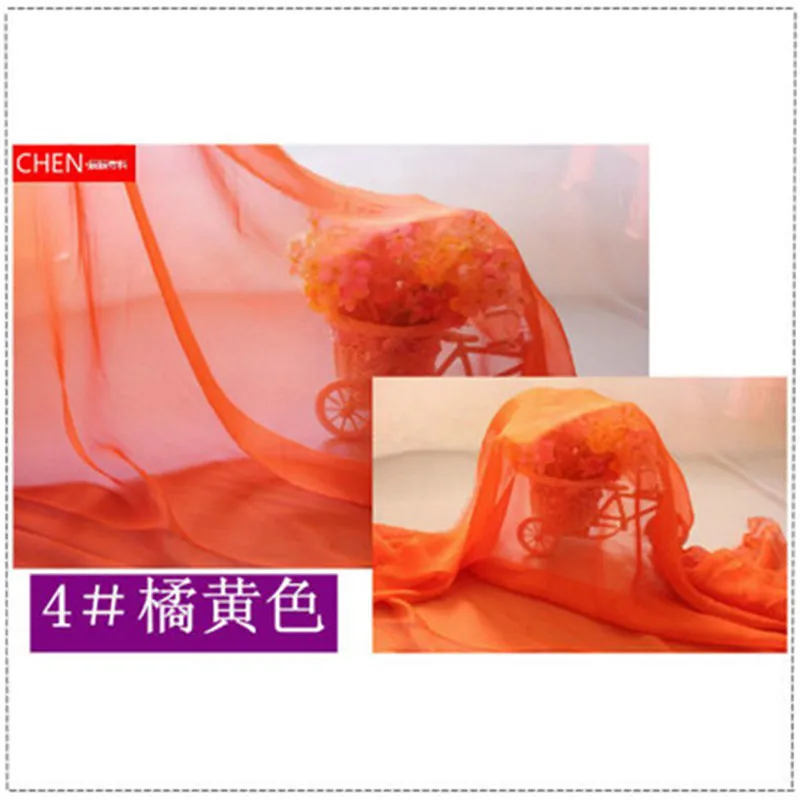 150 см ширина шифоновая ткань мягкая ткань для платья подкладка ткань материал 30d жоржет ткани свадьбы GH01 - Цвет: meter