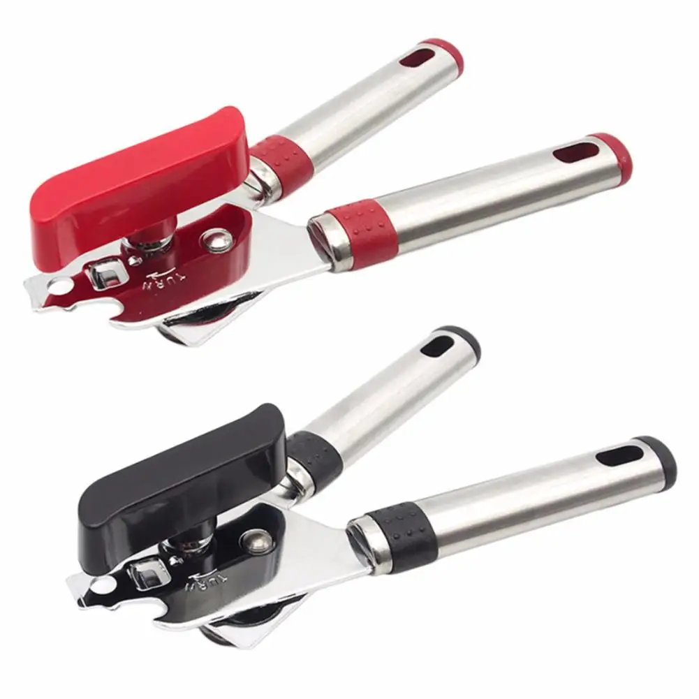 High quality Stainless Steel Black red Can Opener Tin opener Multi