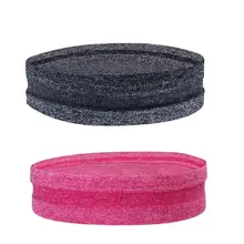 Быстросохнущий Спортивный Бег Фитнес Йога резинки для волос Sweatband для женщин серый и ярко розовый сплошной цвет аксессуары для гимнастики