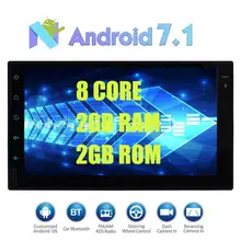 Android 7.1 Car Stereo In Dash 2 Din head Unit 7″ Radio Stereo Support Bluetooth GPS Navigation 4G WIFI USB SD up to 64GB OBD2