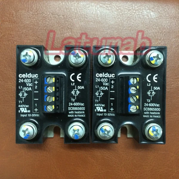 

Latumab for CELDUC Solid State Relay SCB941600 /SCB942600/SCB965600/SCB865600 240V 400VAC 440VAC 50A 50 AMP A 10-30VDC 8-30VDC