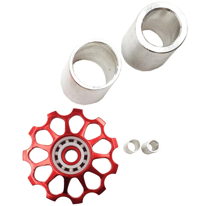 متعددة نماذج خفيفة MTB دراجة من سبيكة الألومنيوم تحمل السيراميك 8-17 طن سرعة Derailleur البكرات الطريق علبة التروس دراجة أجزاء