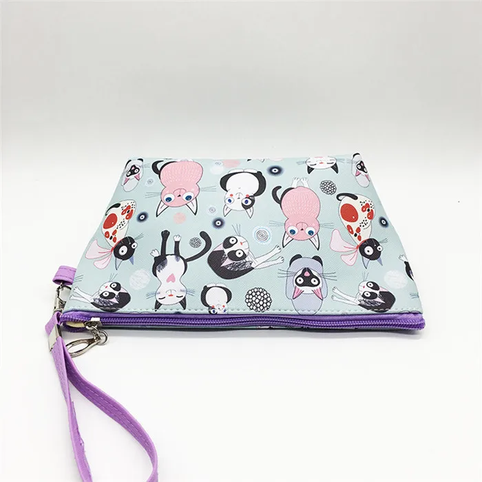 New Cute Flamingos Bird Cat Pencilcase Pencil Bag Cosmetic Bags Fashion Handbags For Makeup Storage Change Holder Coin Wallets (11)