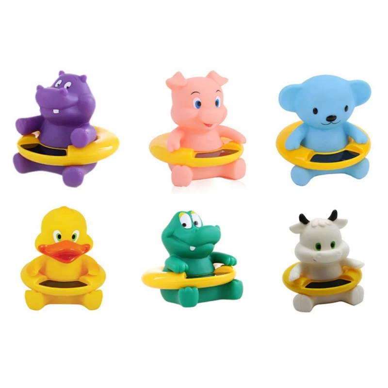 

6 Color Cartoon Baby Bath Thermometer Water Temperature Tester Toy Interesting Fun Baby Water Temperature Tester