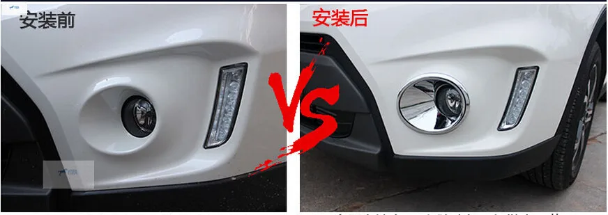 font b Accessories b font For Suzuki Vitara 2015 2016 2017 Chrome ABS Front Fog