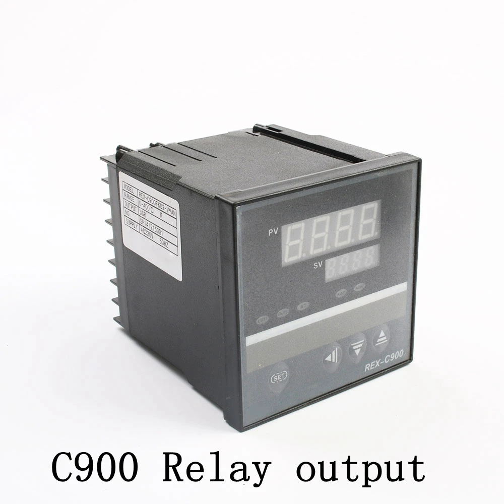 REX-C100 C400 C700 C900 цифровой PID регулятор температуры Термостат SSR или Релейный выход 72x72 48x48 48x96 - Цвет: C900 Relay Output