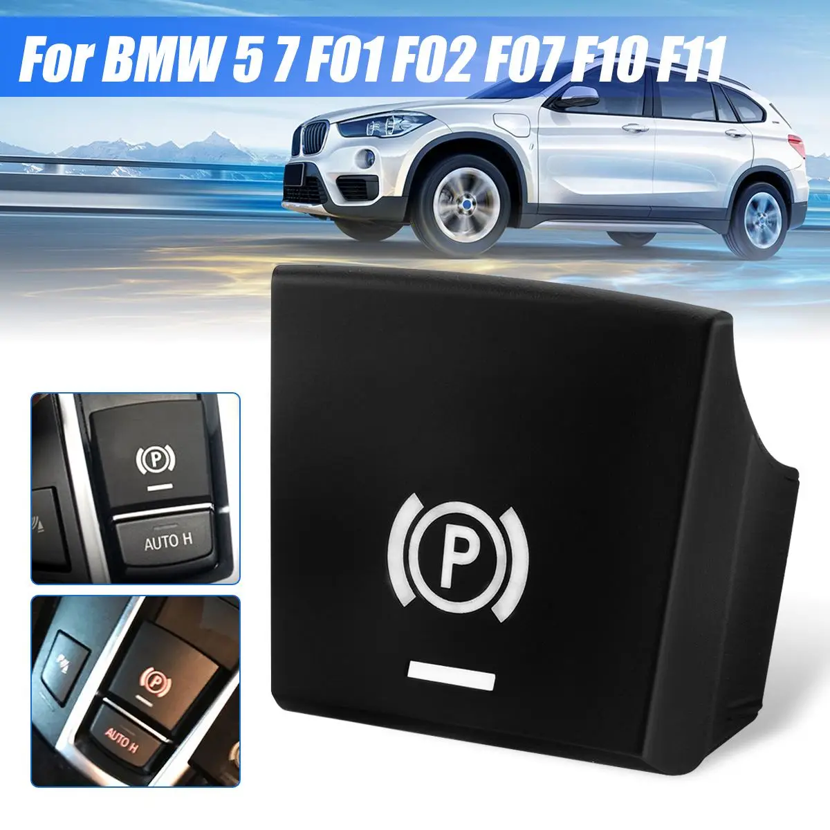 ТПУ электронный выключатель ручного тормоза Кнопка Кепки для BMW 5/7 серии F01 F02 F07 F10 F11 2009- для 520 523 F10 F02