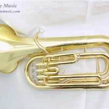 Желтый латунный euphonium 4 поршня Bb с чехлом и мундштук, музыкальные инструменты профессиональные