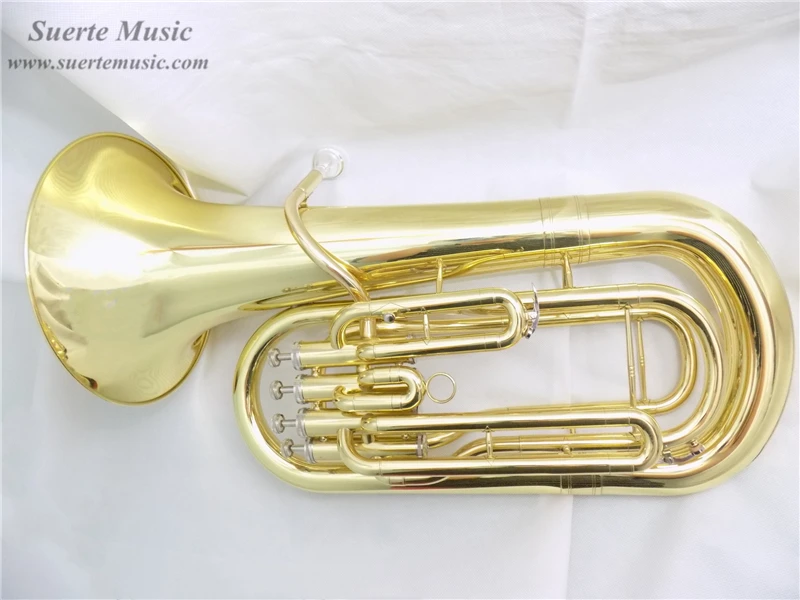 

Yellow Brass Euphonium 4 Pistons Bb with Case and mouthpiece Musical instruments professional