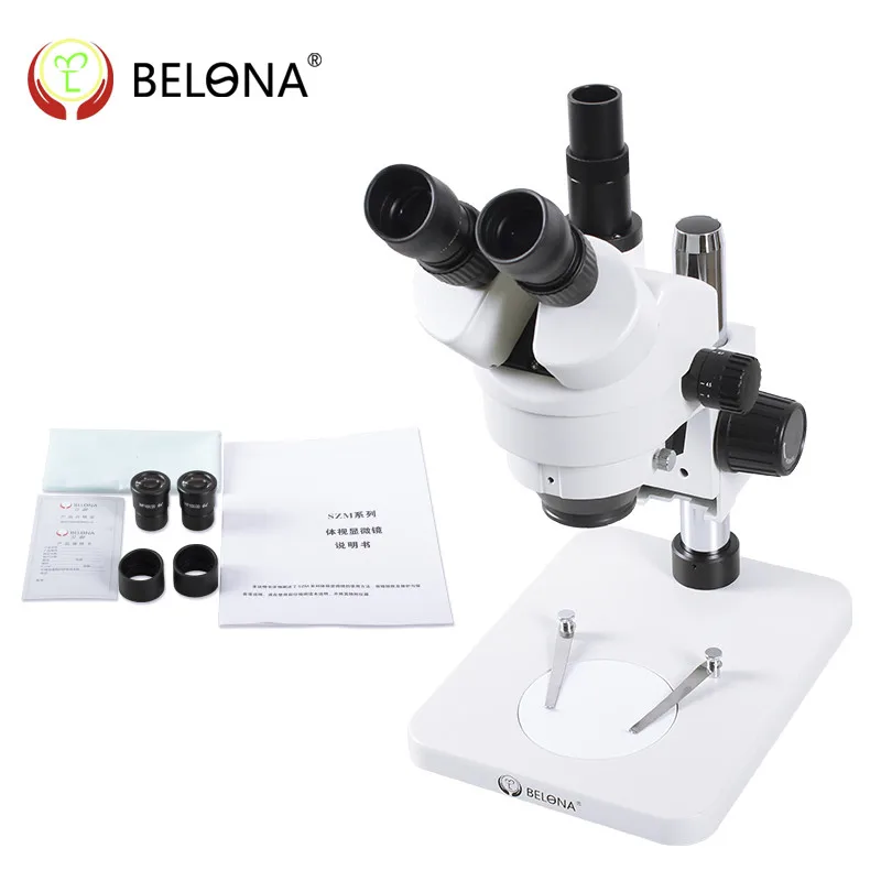 

Free Shipping! 7X-45X Trinocular Industry Inspection Zoom Stereo Microscope System Continuous zoom+Professional LED light source