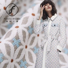 Клевер Жаккард высокого качества Тяжелая чистая льняная ткань для больших пассажиров ремесло на заказ ткани экспорт