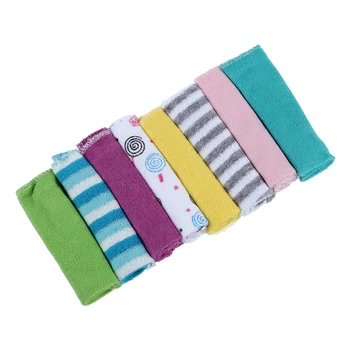

Baby Face Washers Hand Towels Cotton Wipe Wash Cloth 8pcs/Pack