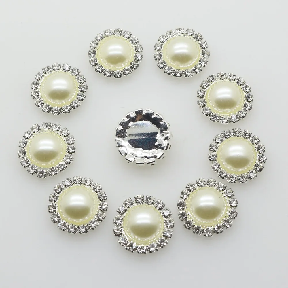 12mm white flat back pearls headband centers DIY scrapbooking 100 pcs