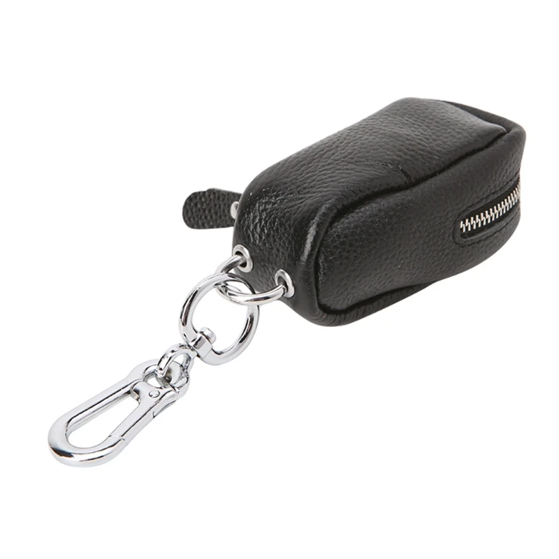 

THINKTHENDO Key Wallets Genuine Cow Leather Car Key Case Wallet Car Switch Holder Bag for Men Women