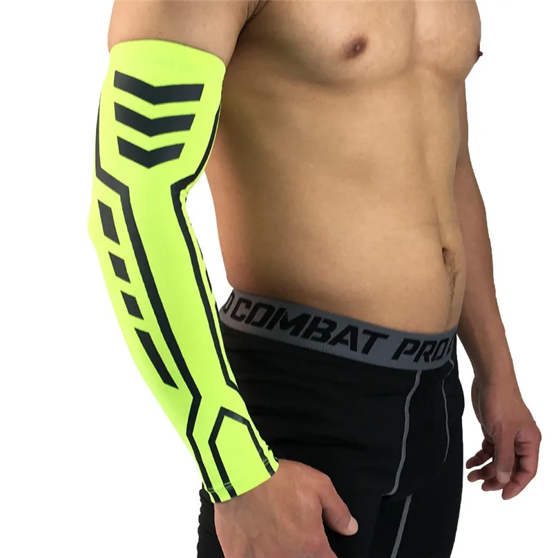 New Men Sport Arm Warmers Skin Arm Sleeve Cooling Cover Sun protective Stretch Basketball cycling Armband Warmers #3d28 (11)