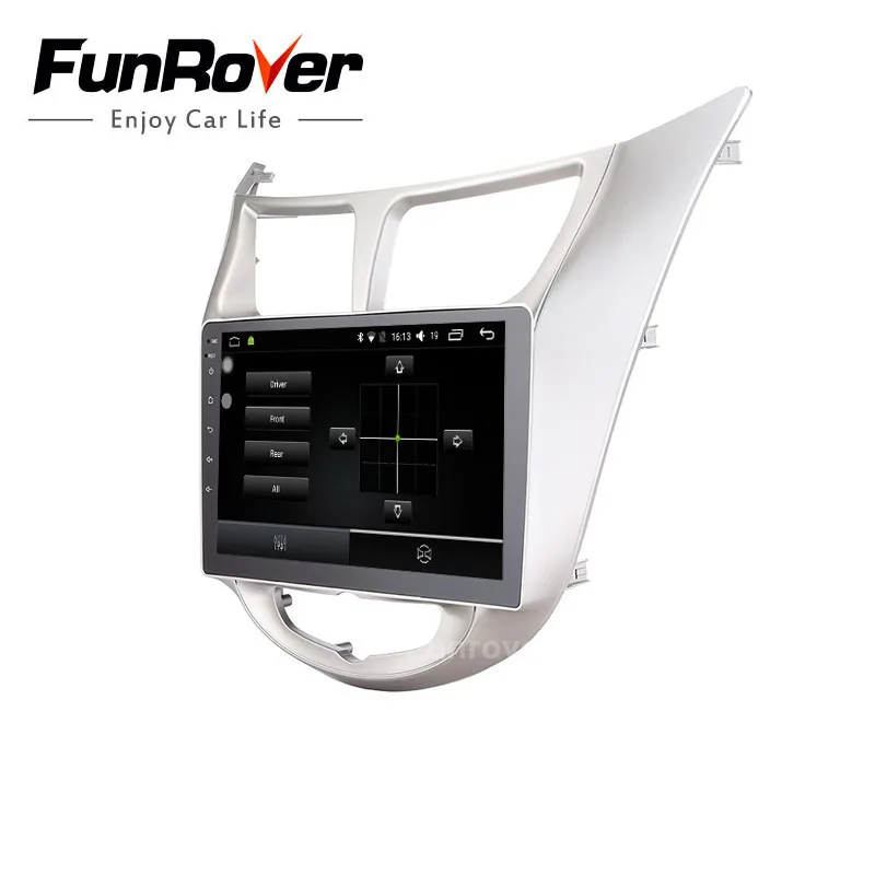 Funrover 9'' 2 din Android 8.0 Car Dvd Player For Hyundai Solaris Verna 2011-15 Radio tape recorder Video Gps WIFI RDS usb audio