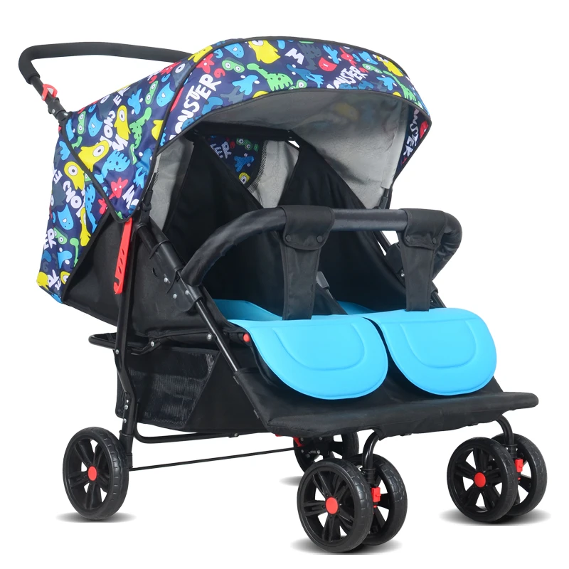 Multi function can enter the elevator twins baby carriages can be folded to sit can be