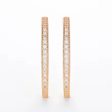 HANRESHE AAA кубический циркон неправильной геометрической формы серьги для женщин простой дизайн золотой цвет Винтажные серьги