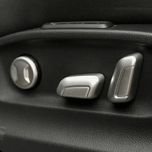 Para Skoda Superb Car Styling Acessórios Auto 2016 2017 2018 ABS Chrome Guarnição da Tampa do Interruptor de ajuste de Assento de Carro
