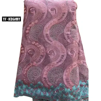 

Latest Nigerian Lace Fabric 2019 Indian African Bridal Cotton Lace Blush Pink Embroidered Swiss Voile Lace in Switzerland JA274