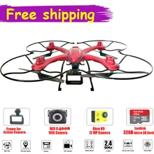 Upslon Original MJX X102H 2.4G 4CH 6 Axis Gyro Wifi FPV Quadcopter RC Drone with Eken C4008 720P Aerial Camera Components