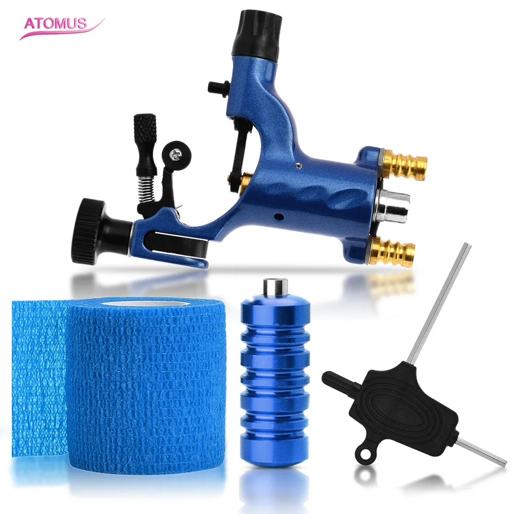 

1set Kit Tattoo Pen Insumos Para Tatuajes Machine Rotary Set Profesional Tatto Maquina De Tatuagem Pedal Kalici Makyaj Setleri