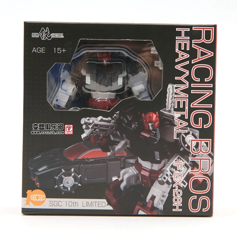 

Transformation Iron Factory 10th Anniversary Venue Limited IF-EX26H Runaway Brothers G2 Cross Gun PVC Action FigureToys