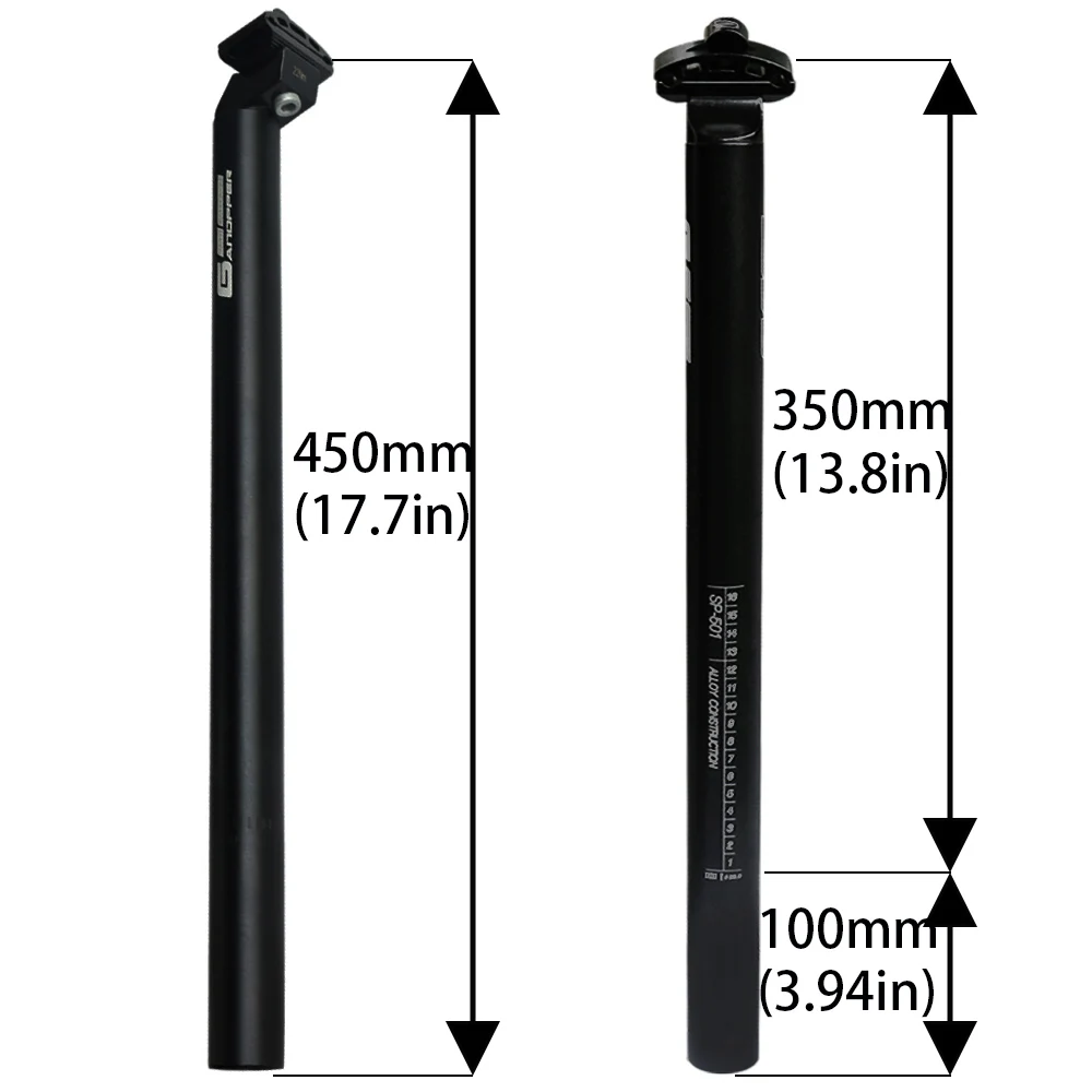 Billig Fahrrad sattelstütze 25,4 27,2 28,6 30,9 31,6 350 450mm Lange fixed gear MTB Mountain Road Bike Verlängerung Sitz post Rohr Sattel pol