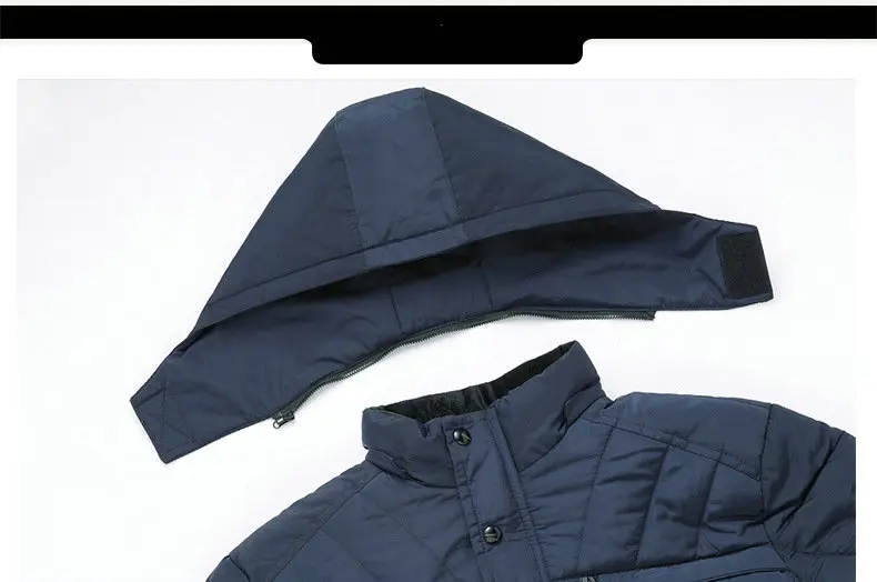 Горячее предложение, модное зимнее пальто с капюшоном для мужчин, Толстая Теплая мужская зимняя куртка, подарок для отца, парка для мужчин