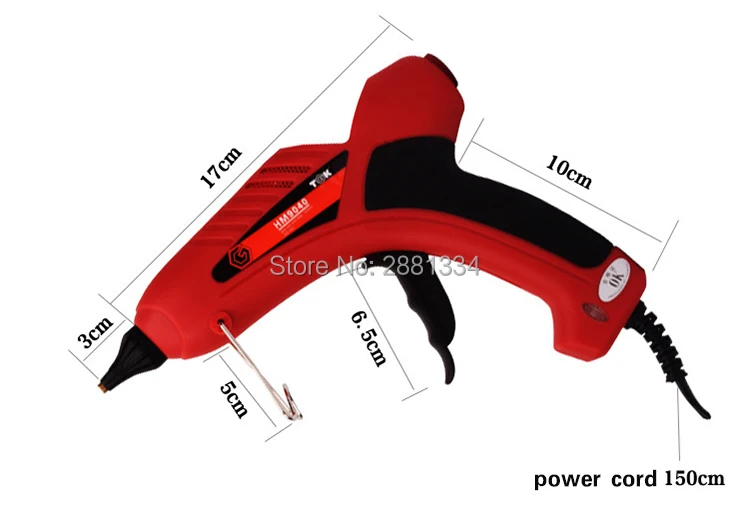 HM9060 клеевой пистолет подходит 11 мм клеевые палочки 60 Вт 220 градусов высокого качества термоплавкий клеевой пистолет