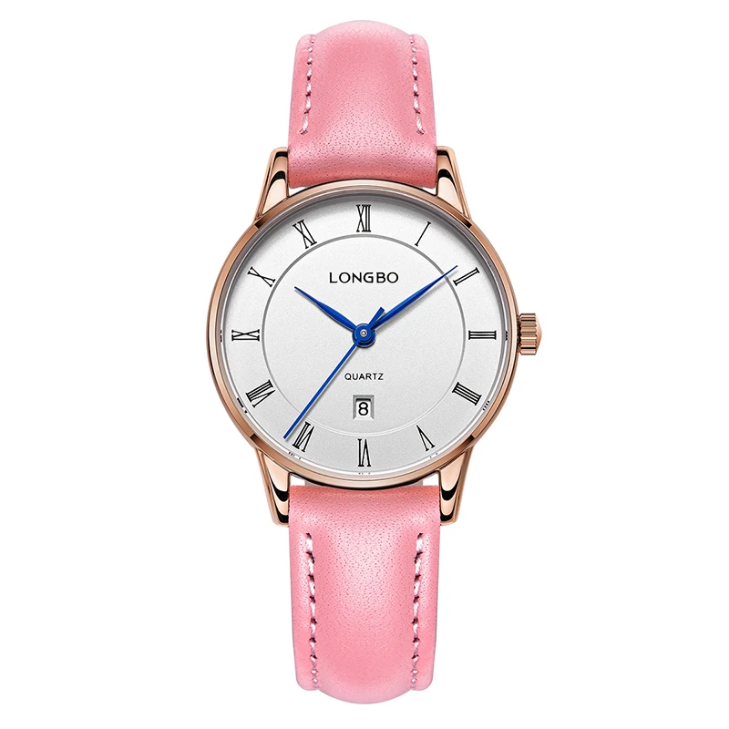 LONGBO Fashion Brand Leather Luxury Casual Wristwatches Women Ladies