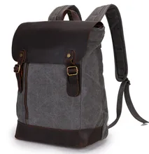 leather canvas bags Backpack leather bag Men’s Leather Backpack