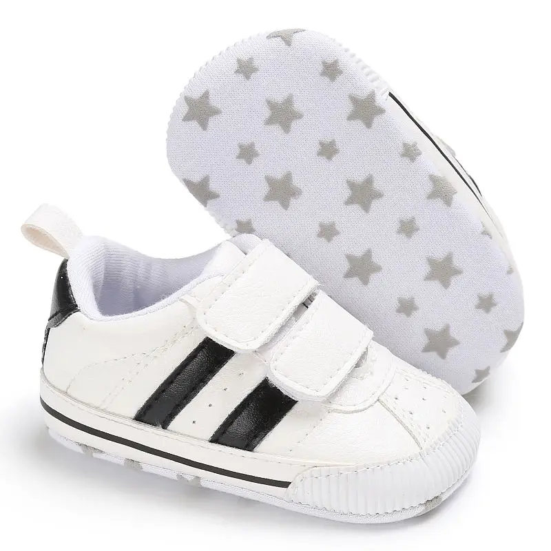 

2019 Newest Hot Newborn Baby Boys Girls Soft Sole Prewalker Shoes Infant Toddler Sneaker Shoes for 0-18M First Walker
