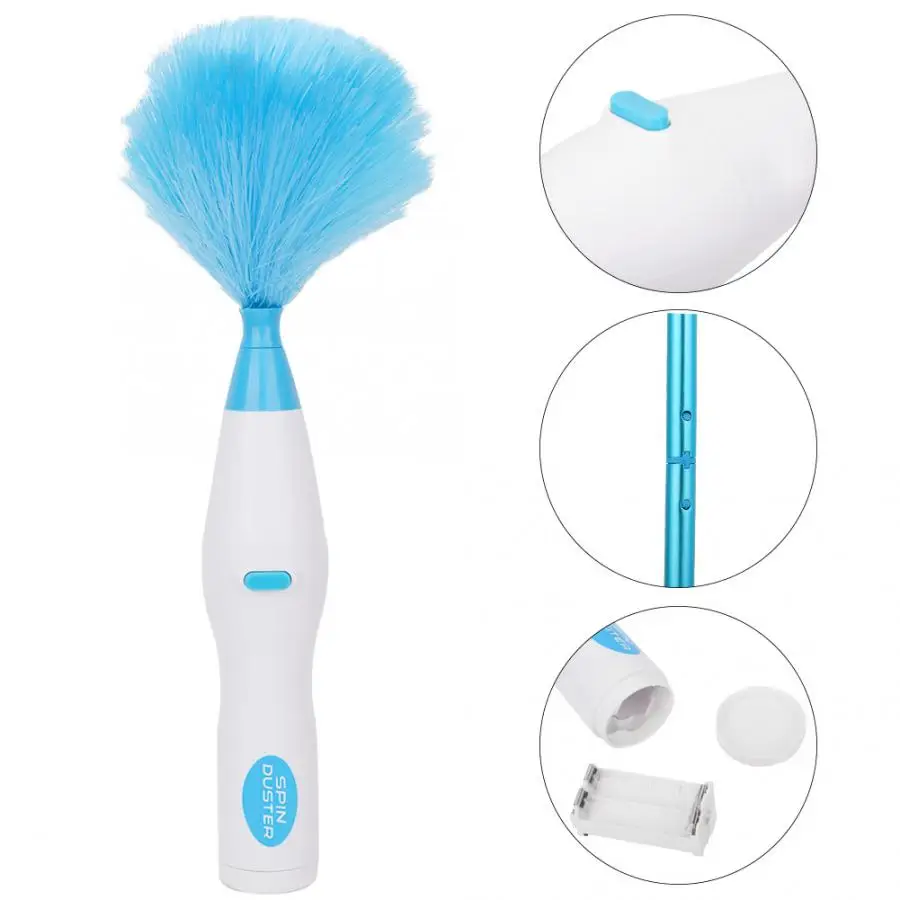 Multifunctional Electric Feather Duster Mini Dust Cleaning Brush House Blind Electronics Duster