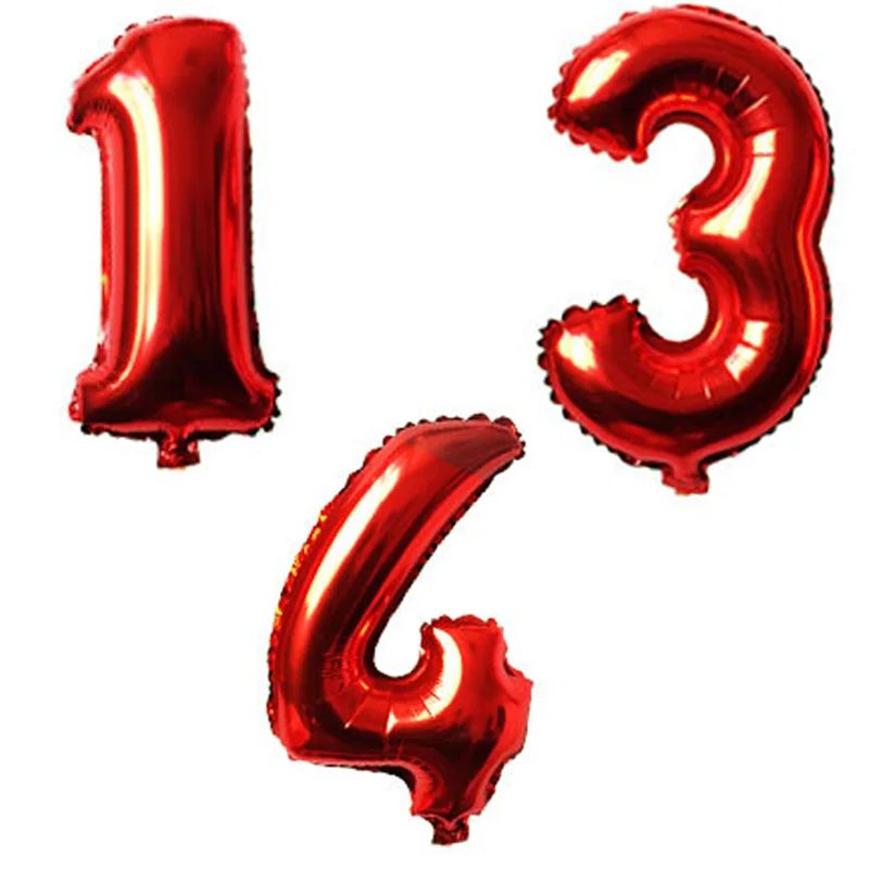 Надувные шары из фольги в виде цифр 32 дюйма|supplies party|supplies wedding |