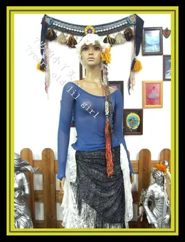 

Transparent thin belly dance long top CH91-CH96