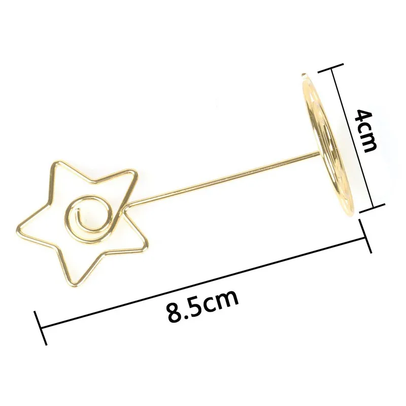 Держатель карточки с именем гостя Золотой стол номер подставка держатель для фотографий зажимы изображение ID карты Бумага записка-напоминание зажимы держателя для свадьбы Par