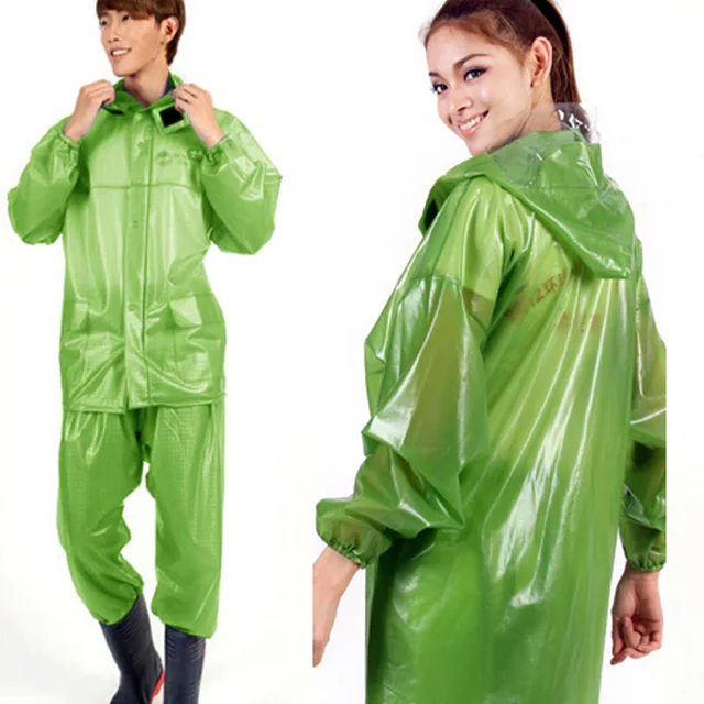 Waterproof Women Raincoat Pants Windproof Cape Clear Transparent