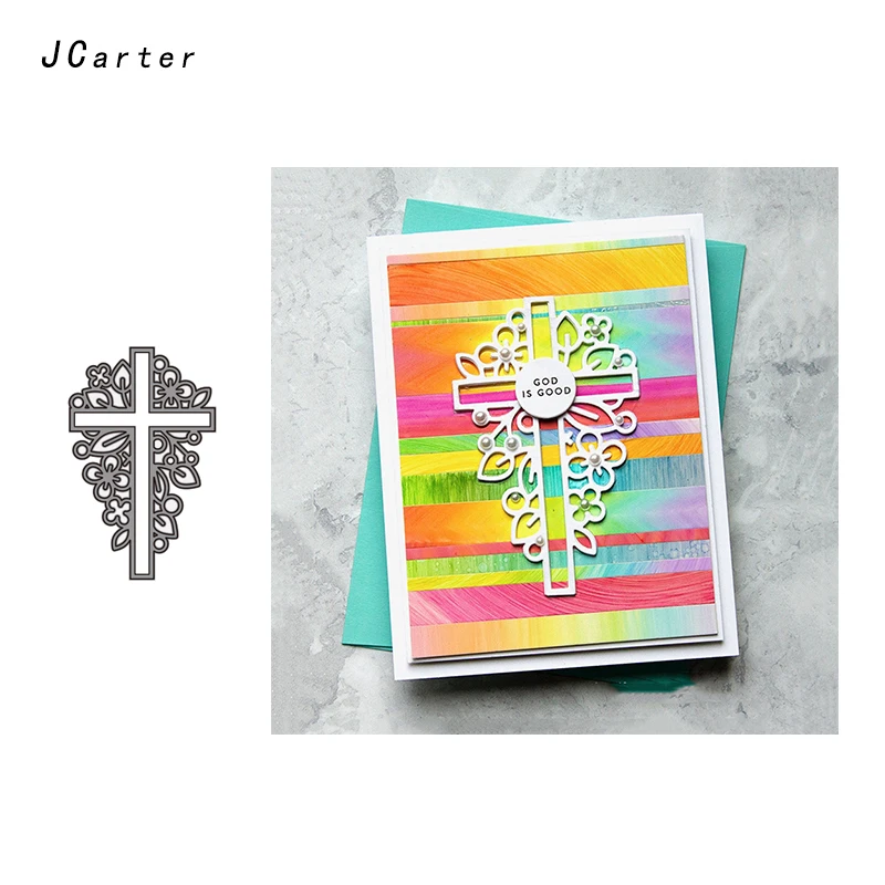 

JC Metal Cutting Dies Flowers Cross Shape Craft Cut Die Stencil for Scrapbooking DIY Handmade Album Paper Cards Make Decor Model
