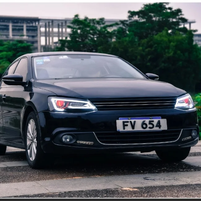 VLAND Заводская Автомобильная фара для Jetta Mk6 Sagitar 2011- светодиодный прожектор объектив с глазами демона
