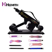 Hismith Sex Machine for women with vibrating dildo folding rod automatic retractable pumping gun Love machine AU EU US UK Plug