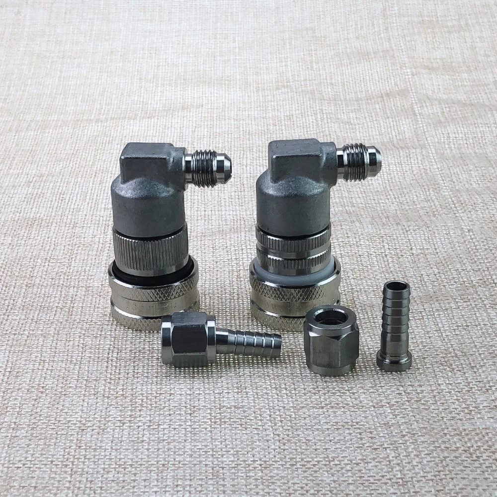 

Stainless Steel Thread Liquid and Gas Ball Lock Disconnect Cornelius Style HomeBrew Beer Kegs Repair with 1/4 Swivel Nut
