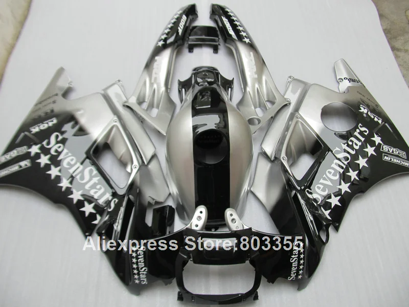 Комплект обтекателей Seven star для HONDA CBR600 f2 1994 1993 / 1992 1991 cbr 600 ( + черный) Обтекатели 91 92