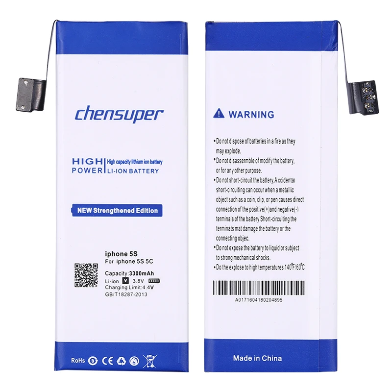 chensuper 3300mAh новые батареи для Apple iPhone 5S батарея/5С+ Бесплатные станки