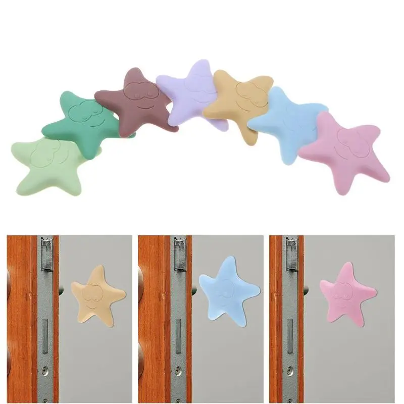 

Wall Stick Star Lock Protective Pad Home Wall Stick Doorknob Silencer Star Crash Pad Mute Collision Avoidance Door Hand Sticker
