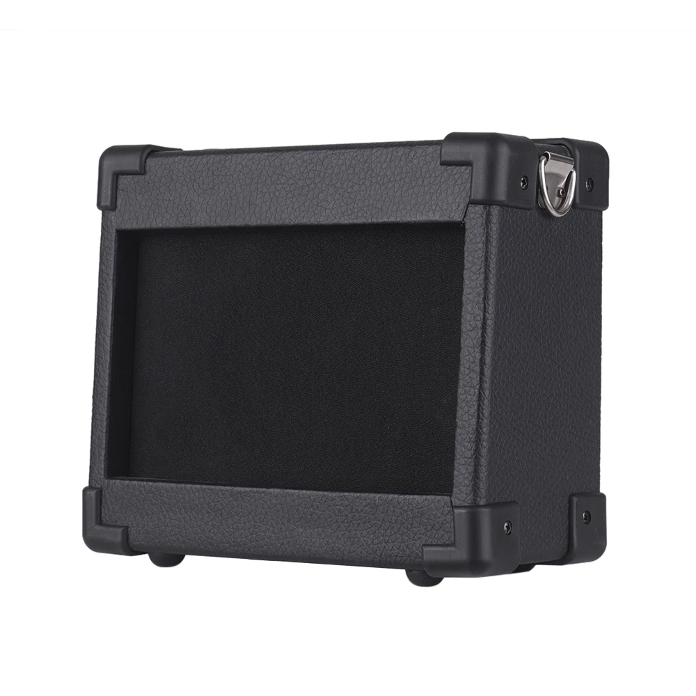 Portable Guitar Amplifier Wooden Amp Speaker 5W with 6 35mm Input 1 4 Inch Headphone Output Supports Volume Tone Adjustment