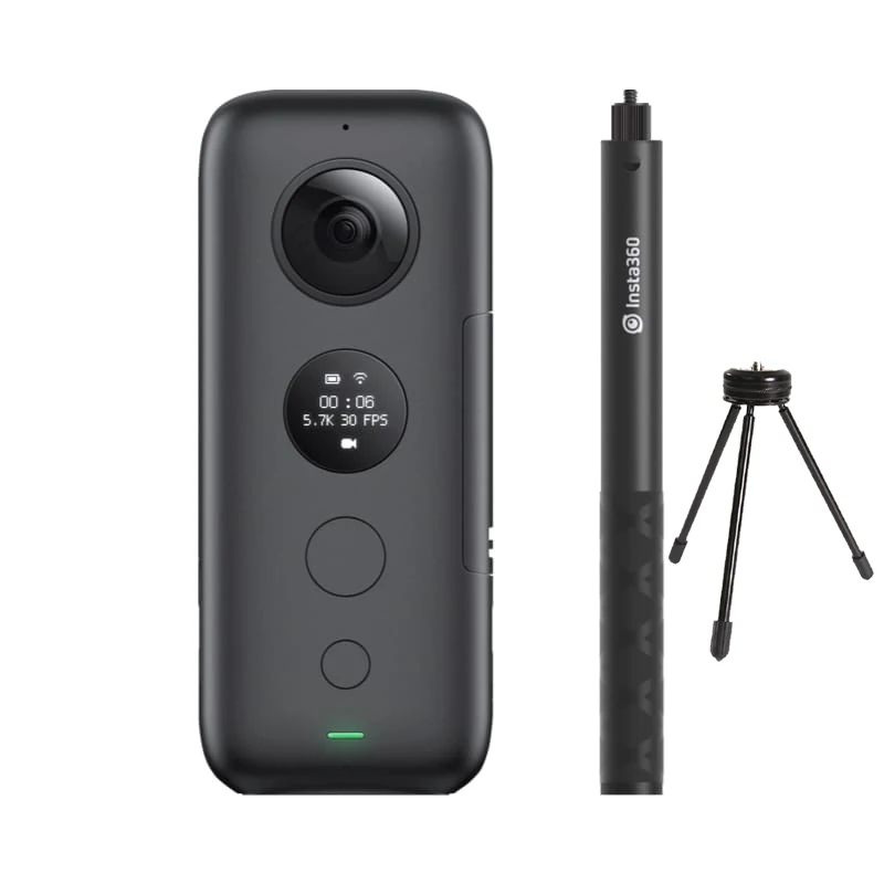 Insta360 ONE X Экшн-камера VR 360 панорамная камера для iPhone и Android 5,7 K видео 18MP фото невидимая селфи-палка - Цветной: Bundle 2