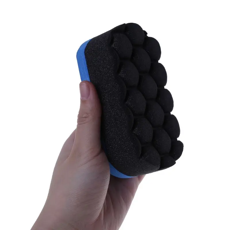 

1PCS Wave Type Tire Dressing Tools Hex Grip Applicator Handheld Tire Waxing Sponge New