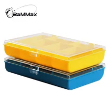 Bammax рыболовная коробка 120*85*25 мм водонепроницаемые аксессуары для рыб и т. д. 6 отсеков переносной чехол для хранения прозрачный пластиковый рыболовный инструмент