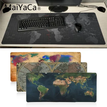 

MaiYaCa boy gift Personalized Cool Fashion Old World Map mouse pad gamer play mats Large Gaming Mouse Pad Gamer